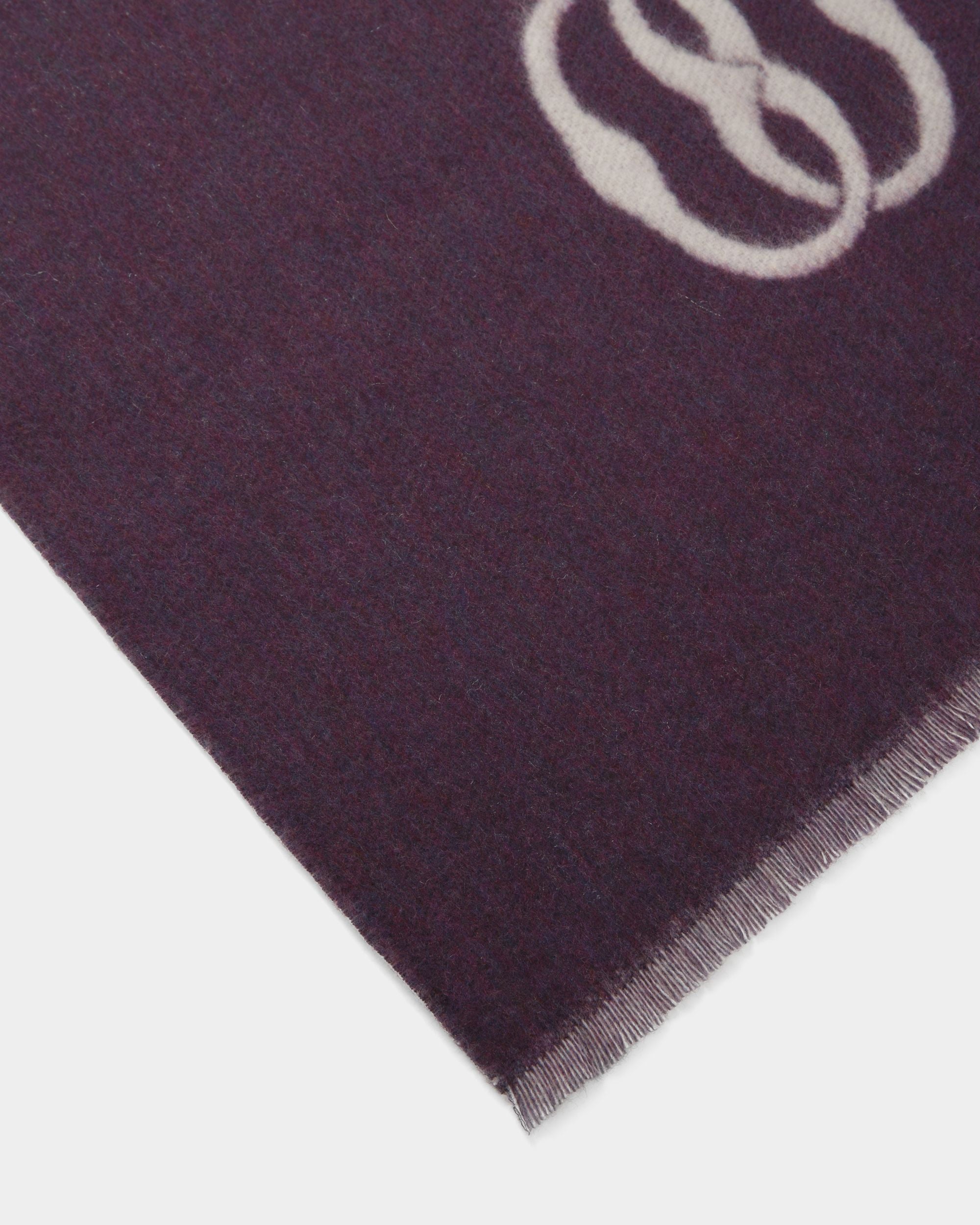 Emblem Schal Aus Stoff in Orchidee und Staubweiß - Damen - Bally - 03