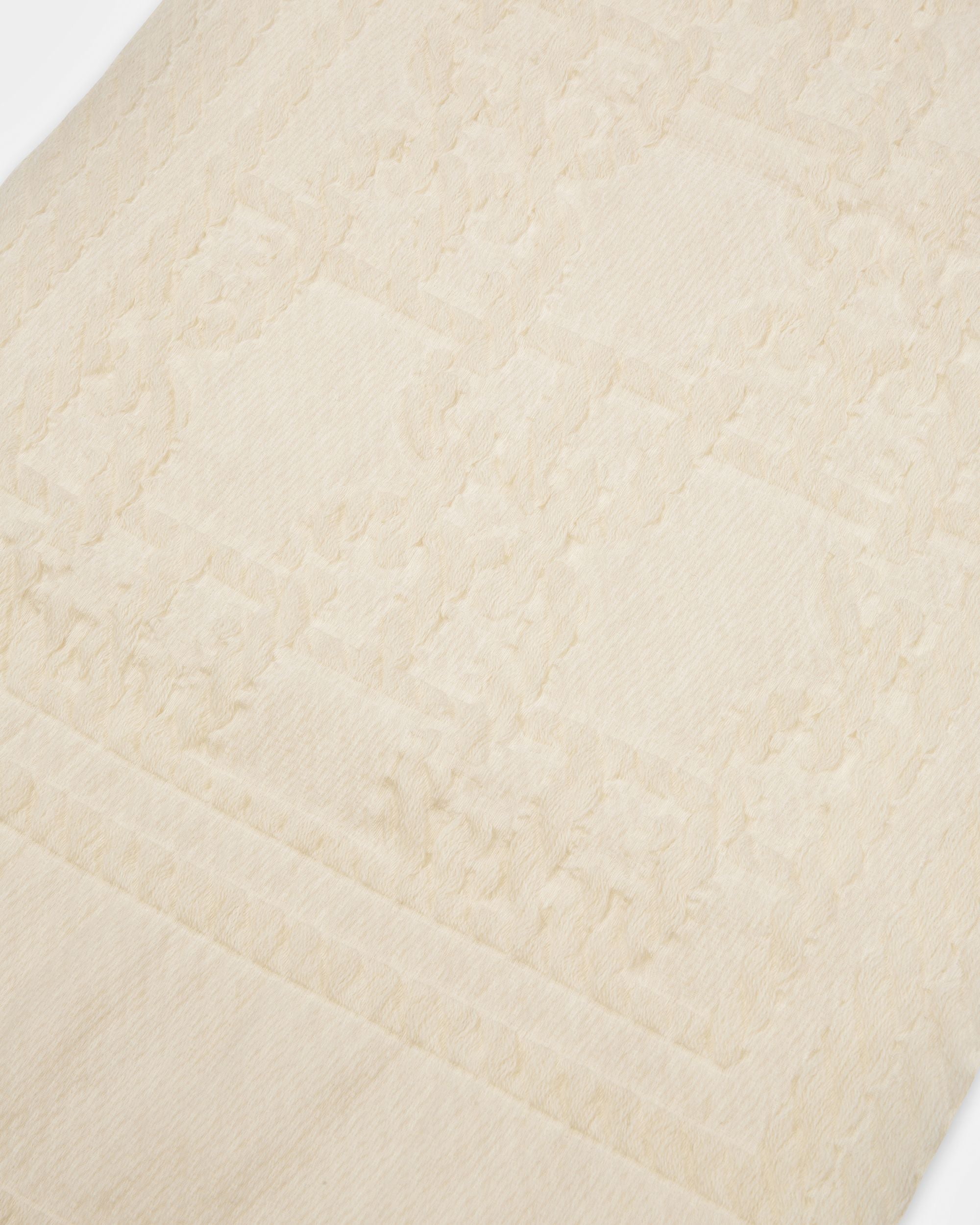 Jacquardschal Schal Aus Wolle Und Seide In Knochen - Damen - Bally - 02