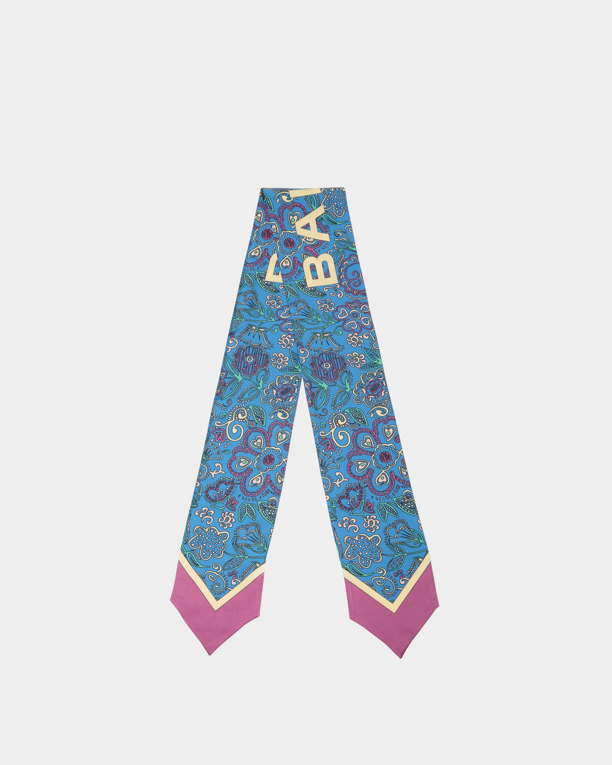 Tuch Aus Seide In Blau Mit Print - Damen - Bally - 01