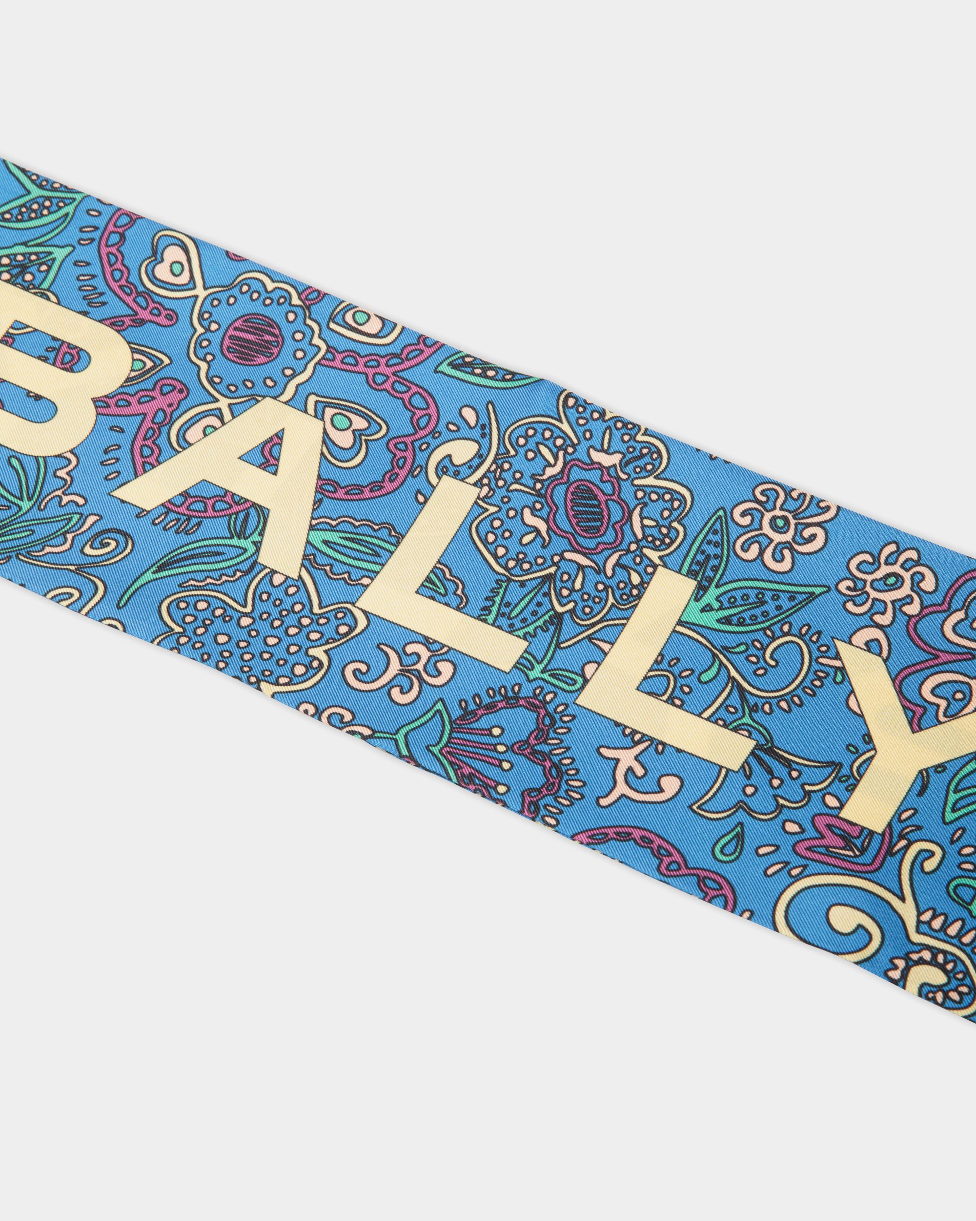 Tuch Aus Seide In Blau Mit Print - Damen - Bally - 02