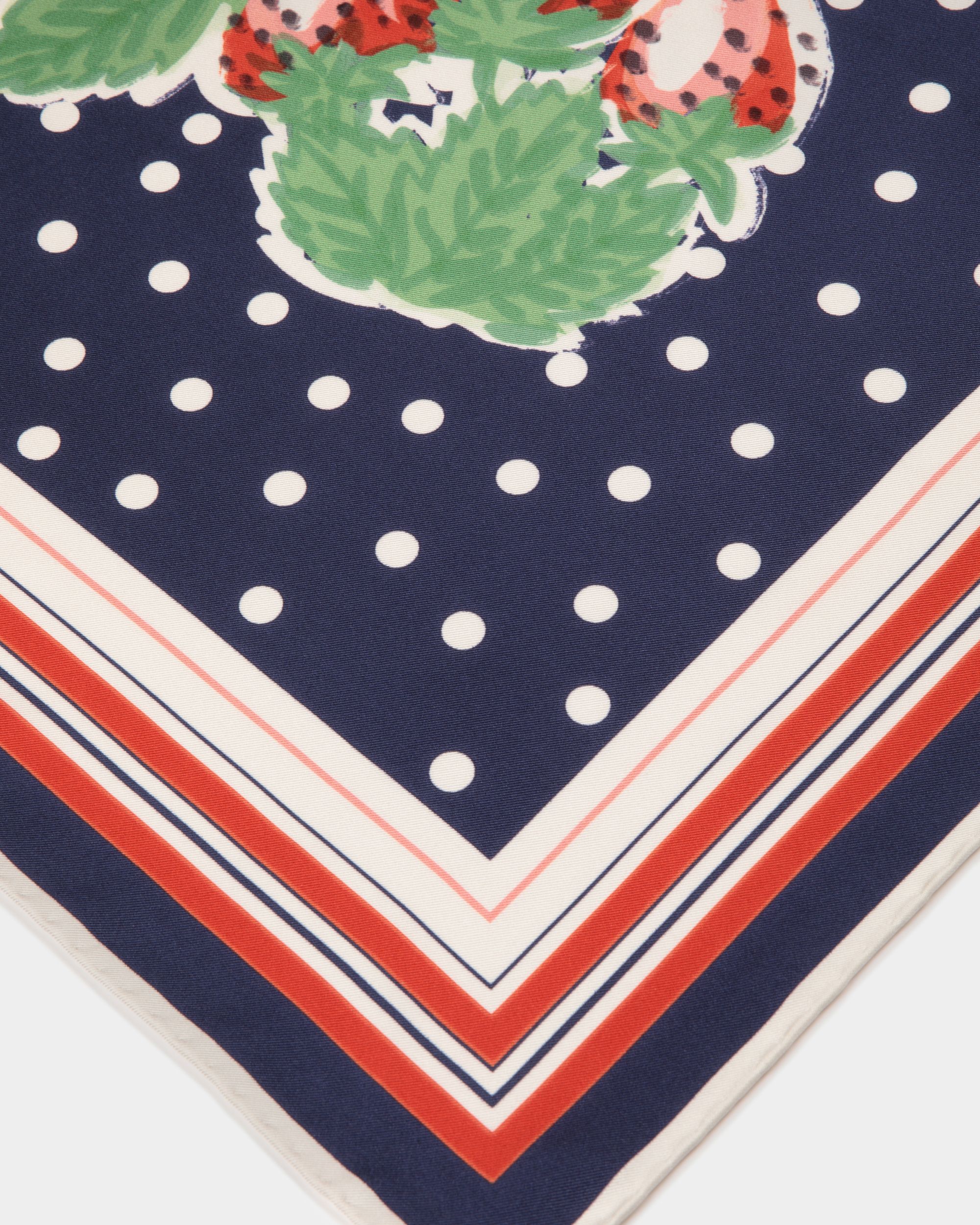 Bedrucktes Foulard Aus Seide In Strawberry - Damen - Bally - 03