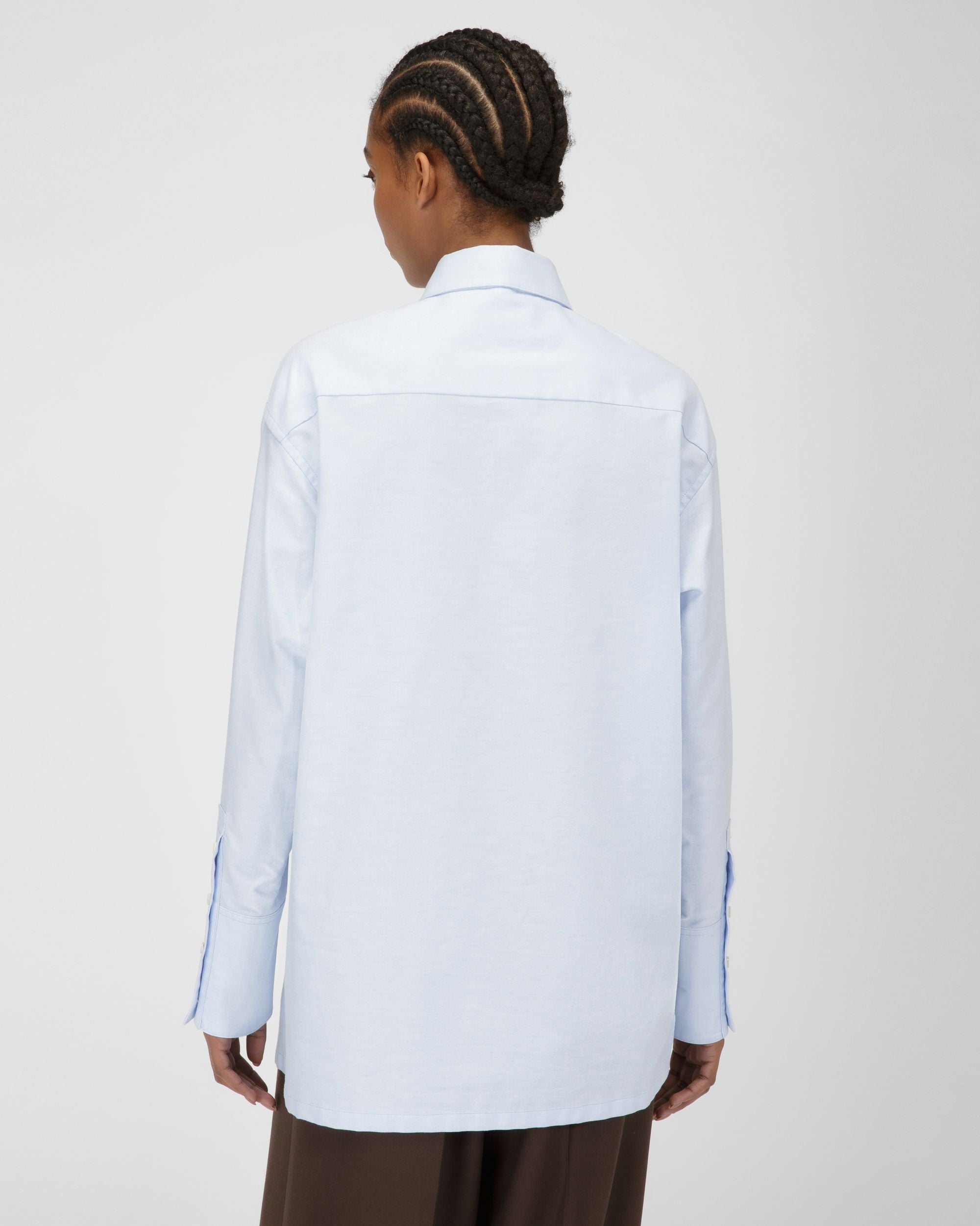 Oberteil Aus Blauer Baumwolle - Damen - Bally - 03
