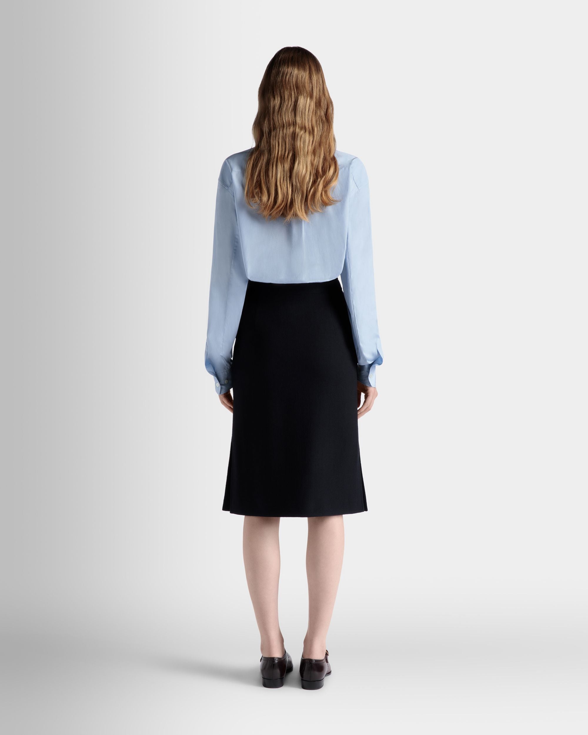 Langarmshirt Aus Baumwolle In Light Blue - Damen - Bally - 07