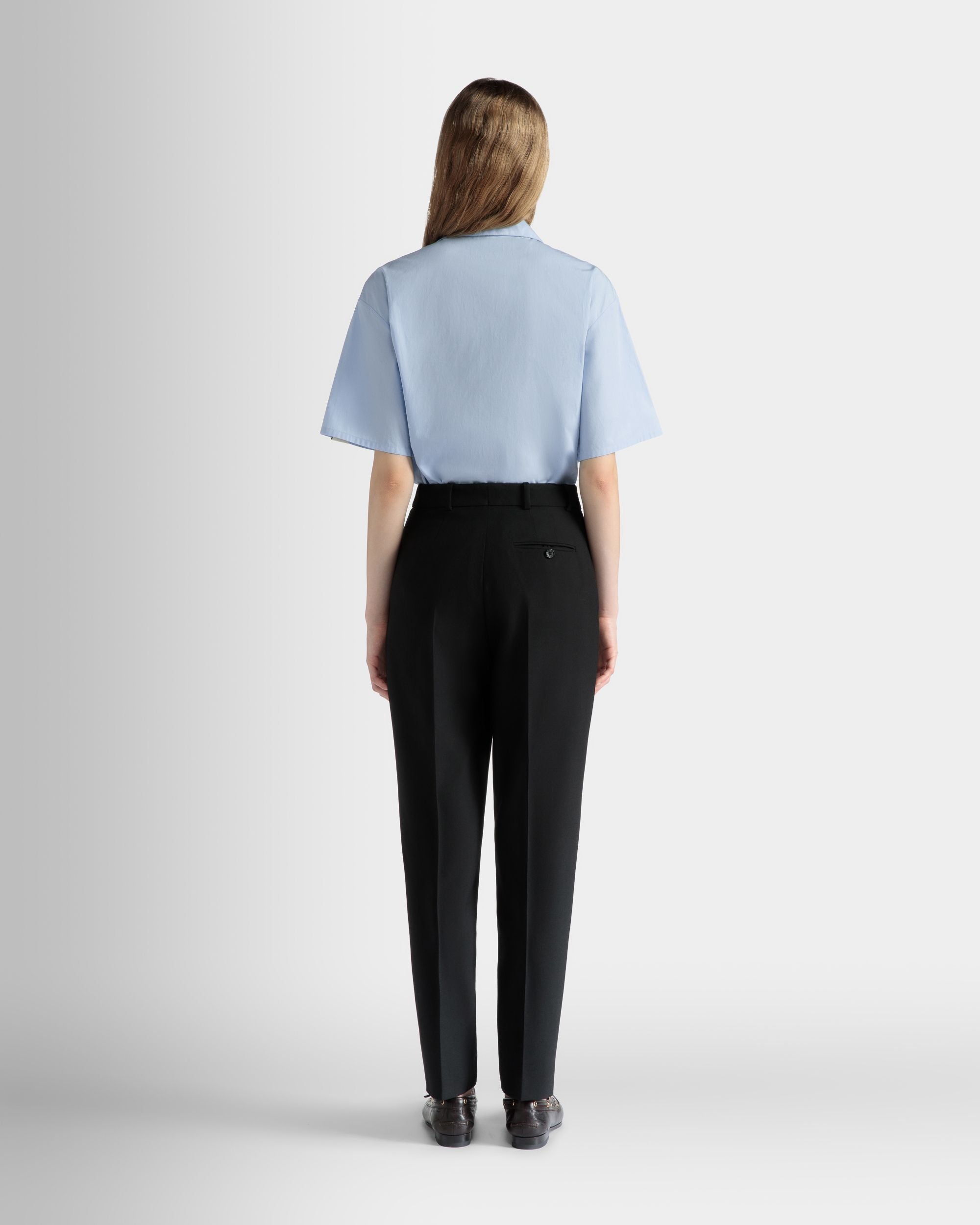 Hemdbluse In Oversize-Passform Aus Baumwolle In Light Blue - Damen - Bally - 06