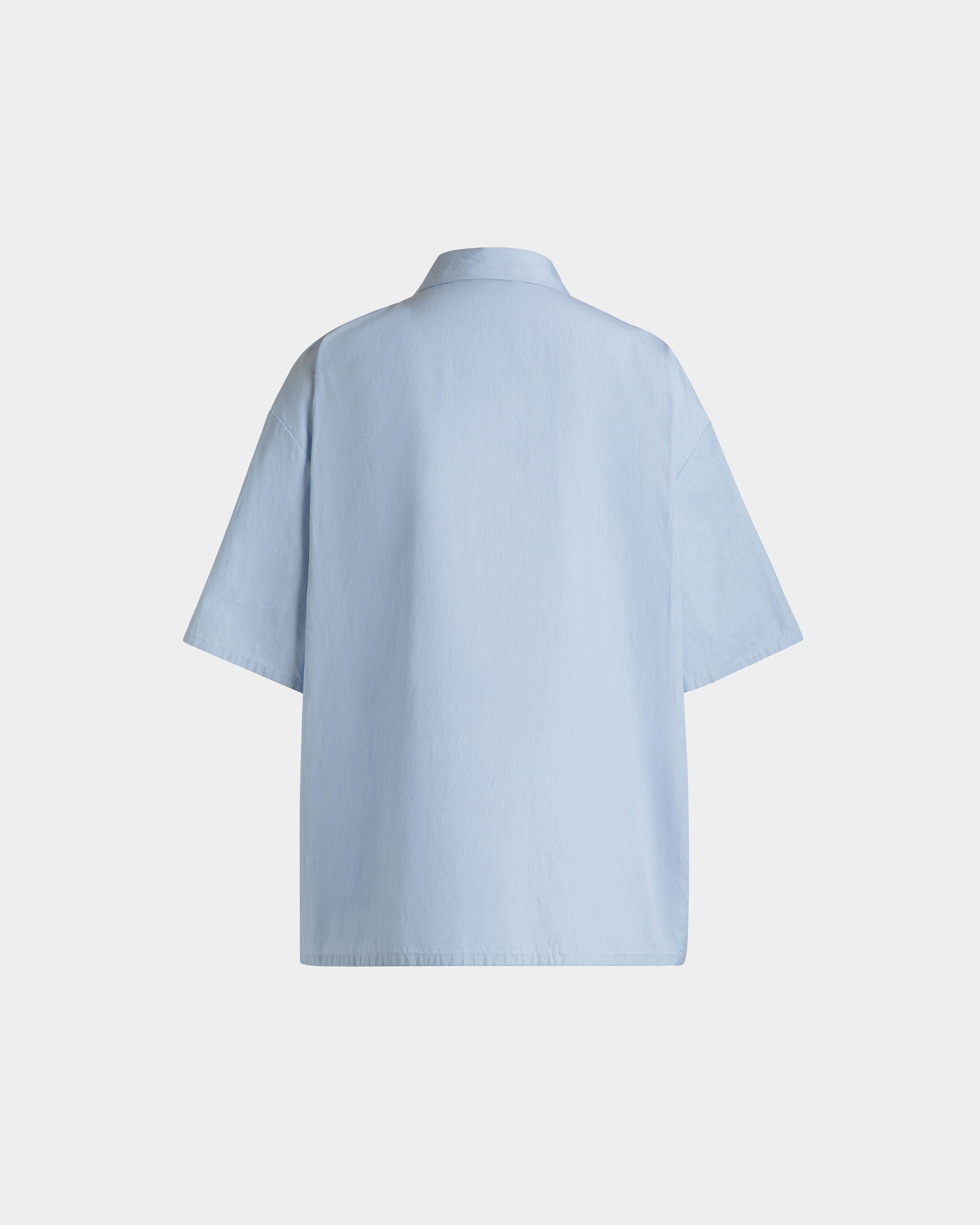 Hemdbluse In Oversize-Passform Aus Baumwolle In Light Blue - Damen - Bally - 07