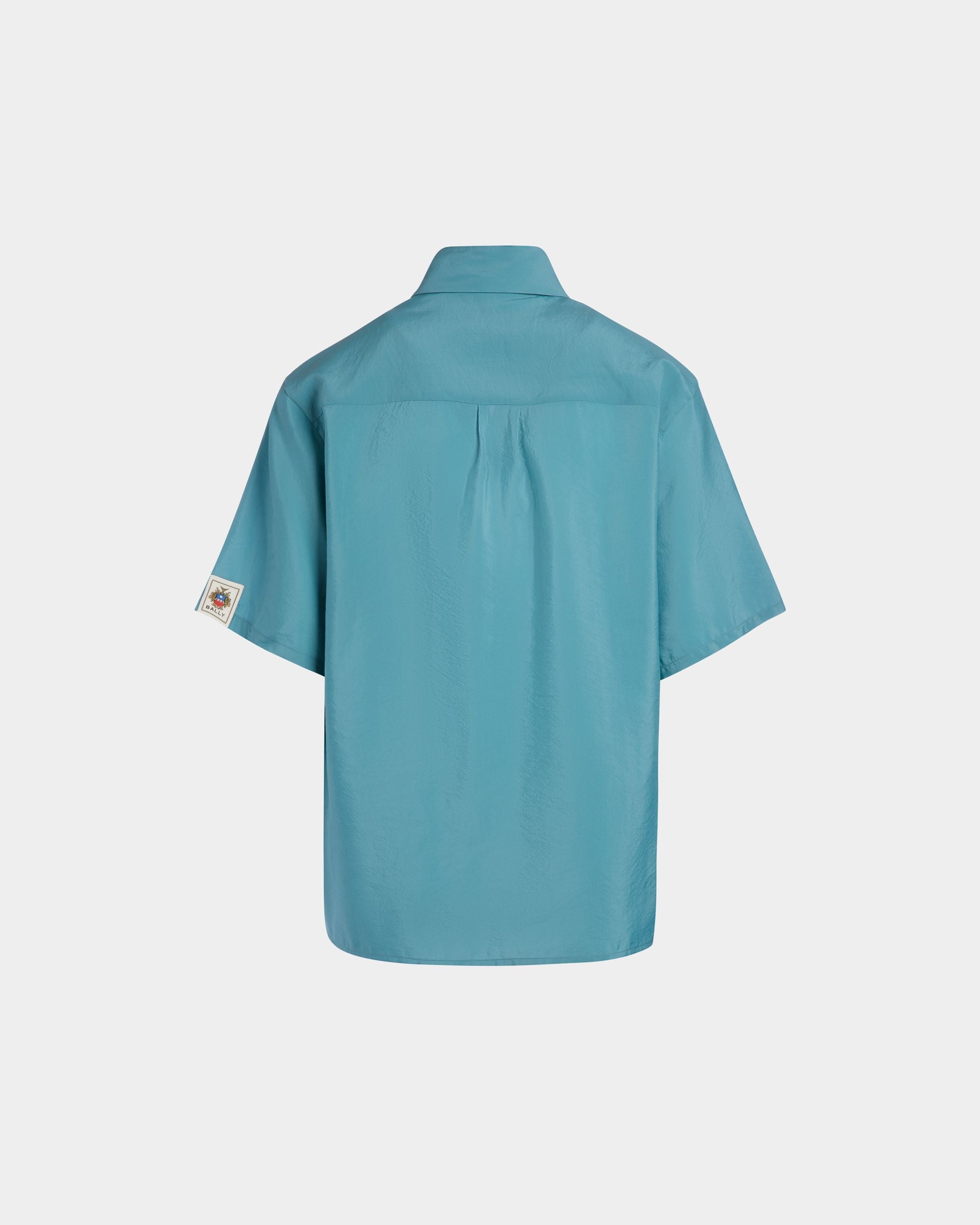 Hemd Aus Satin In Medium Blue - Damen - Bally - 06