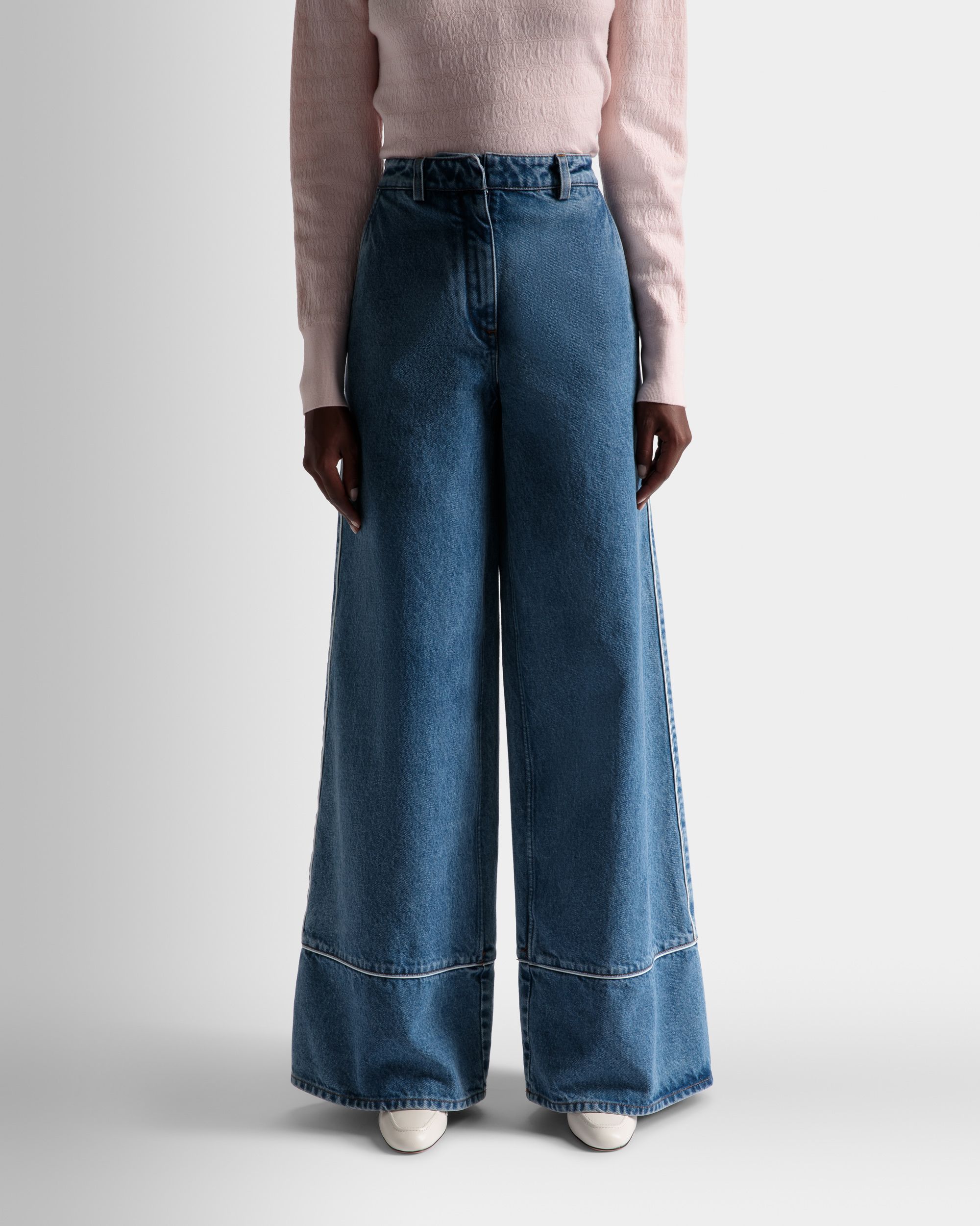 Denimhose Aus Baumwolle in Hellblau - Damen - Bally - 03