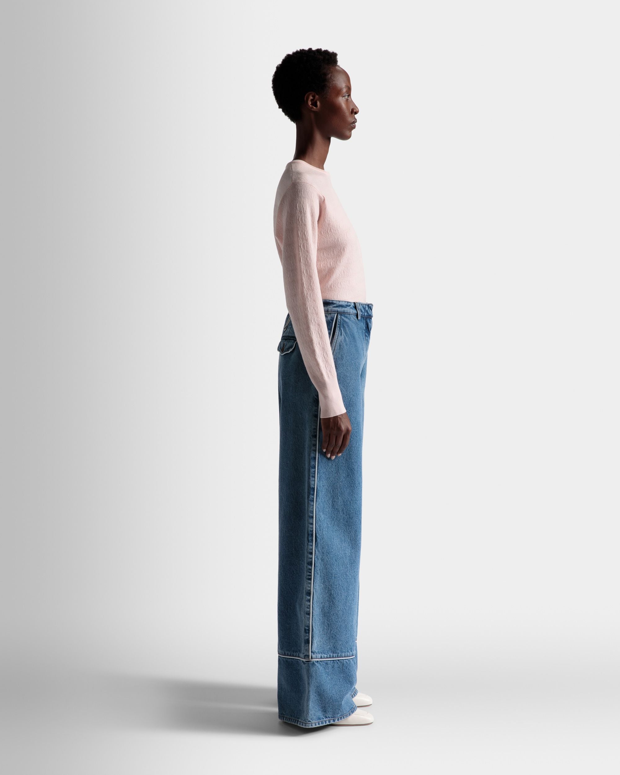 Denimhose Aus Baumwolle in Hellblau - Damen - Bally - 05