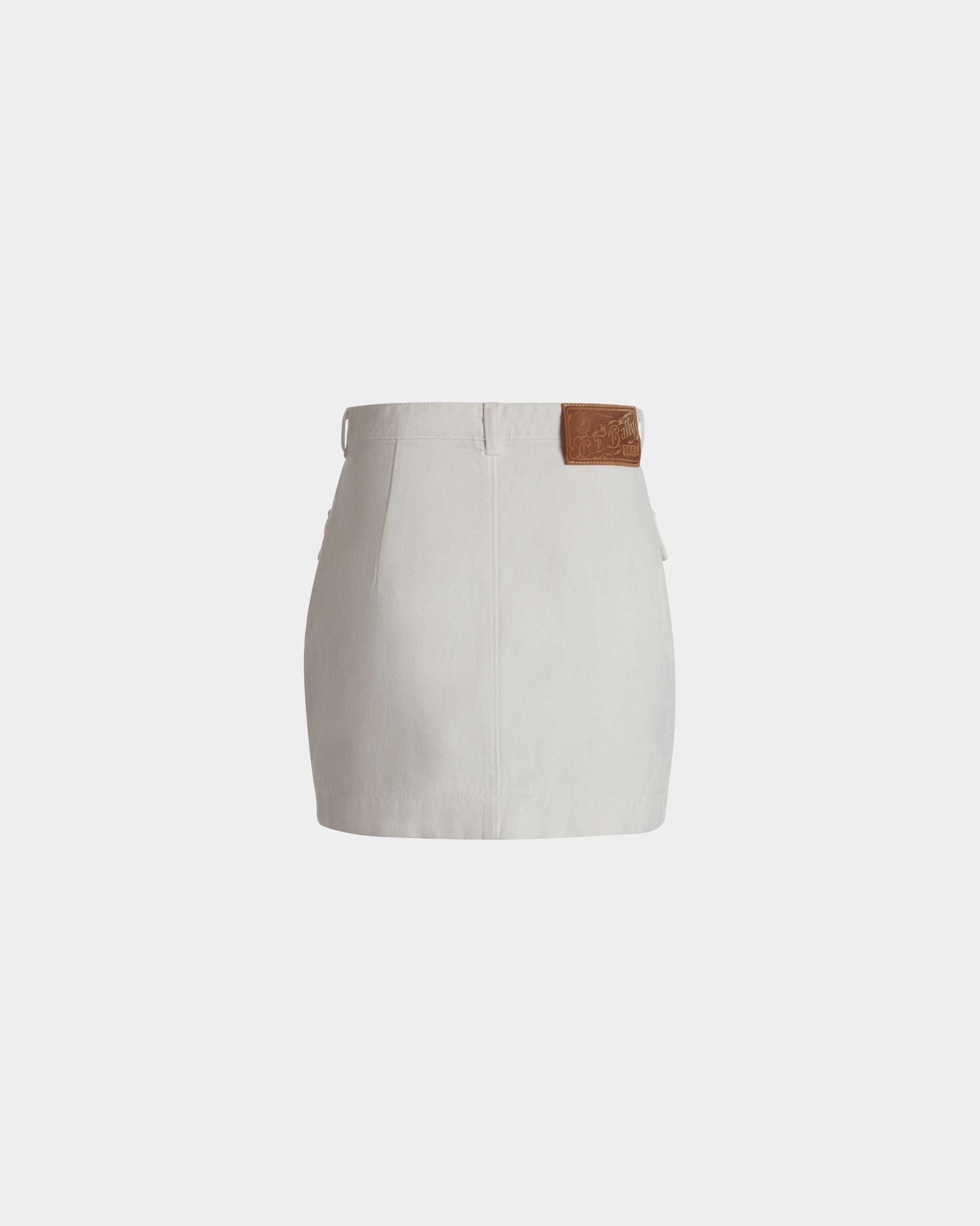Minirock Aus Denim In Bone - Damen - Bally - 03