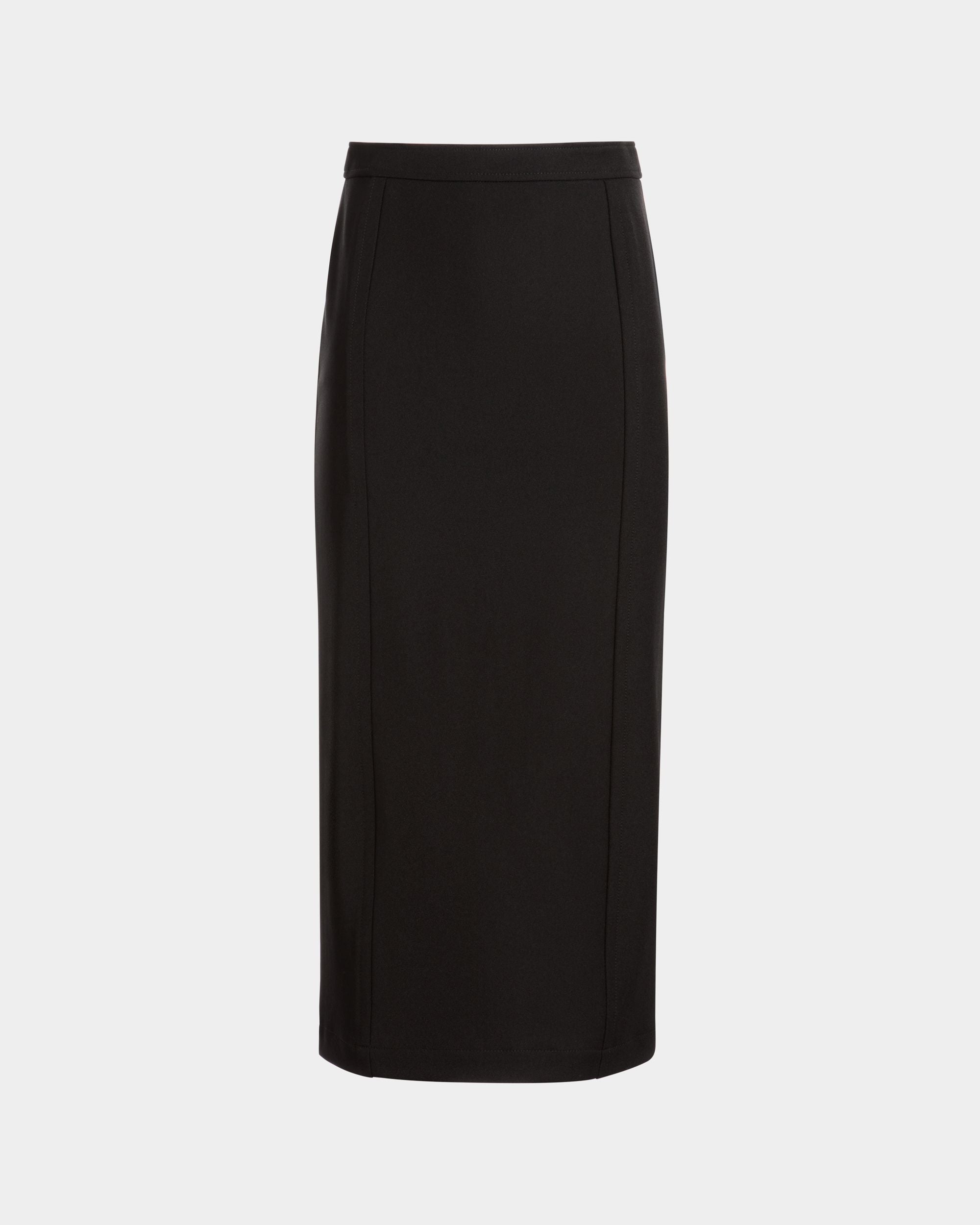 Midirock Aus Nylon-Gabardine In Schwarz - Damen - Bally - 01
