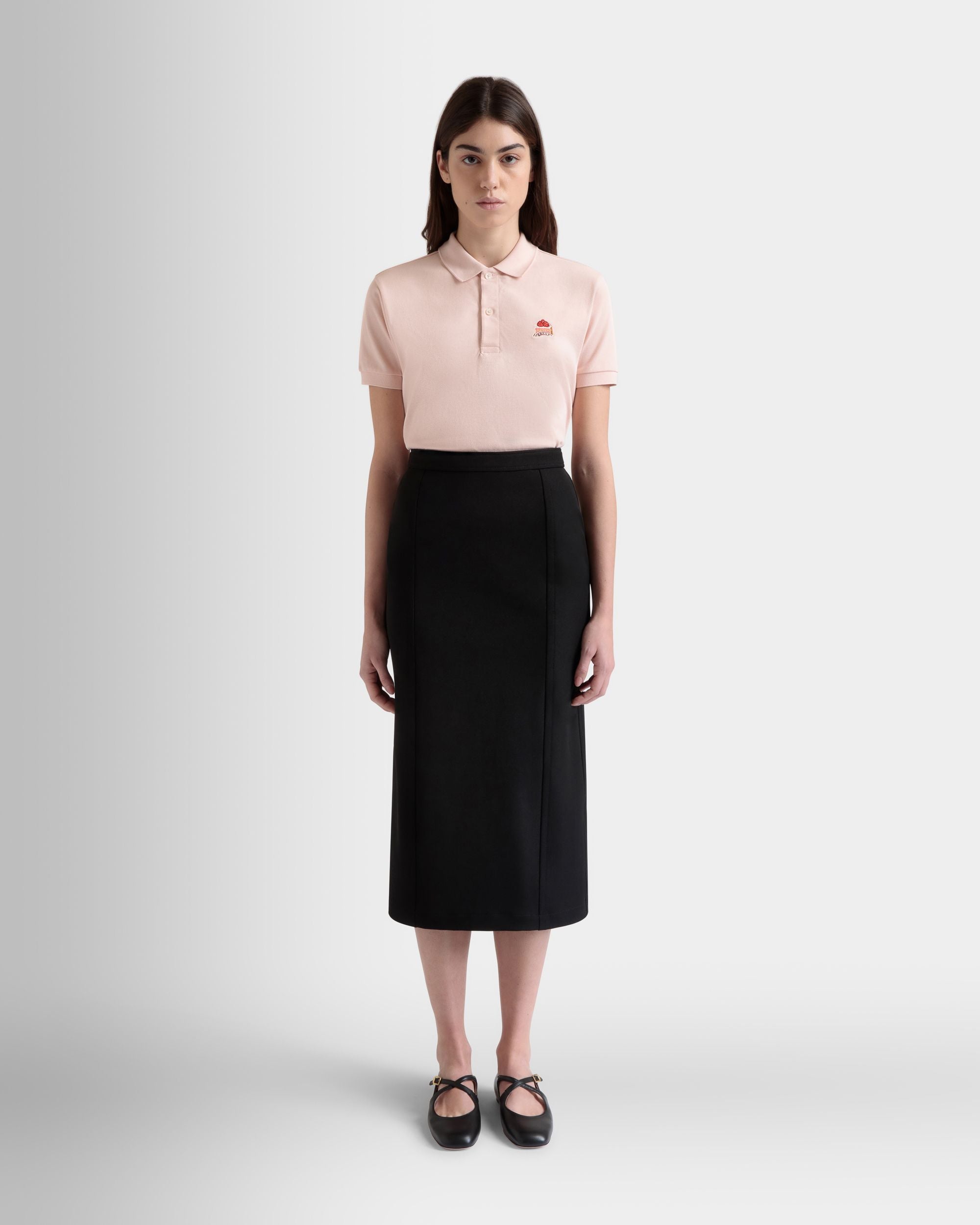 Midirock Aus Nylon-Gabardine In Schwarz - Damen - Bally - 02