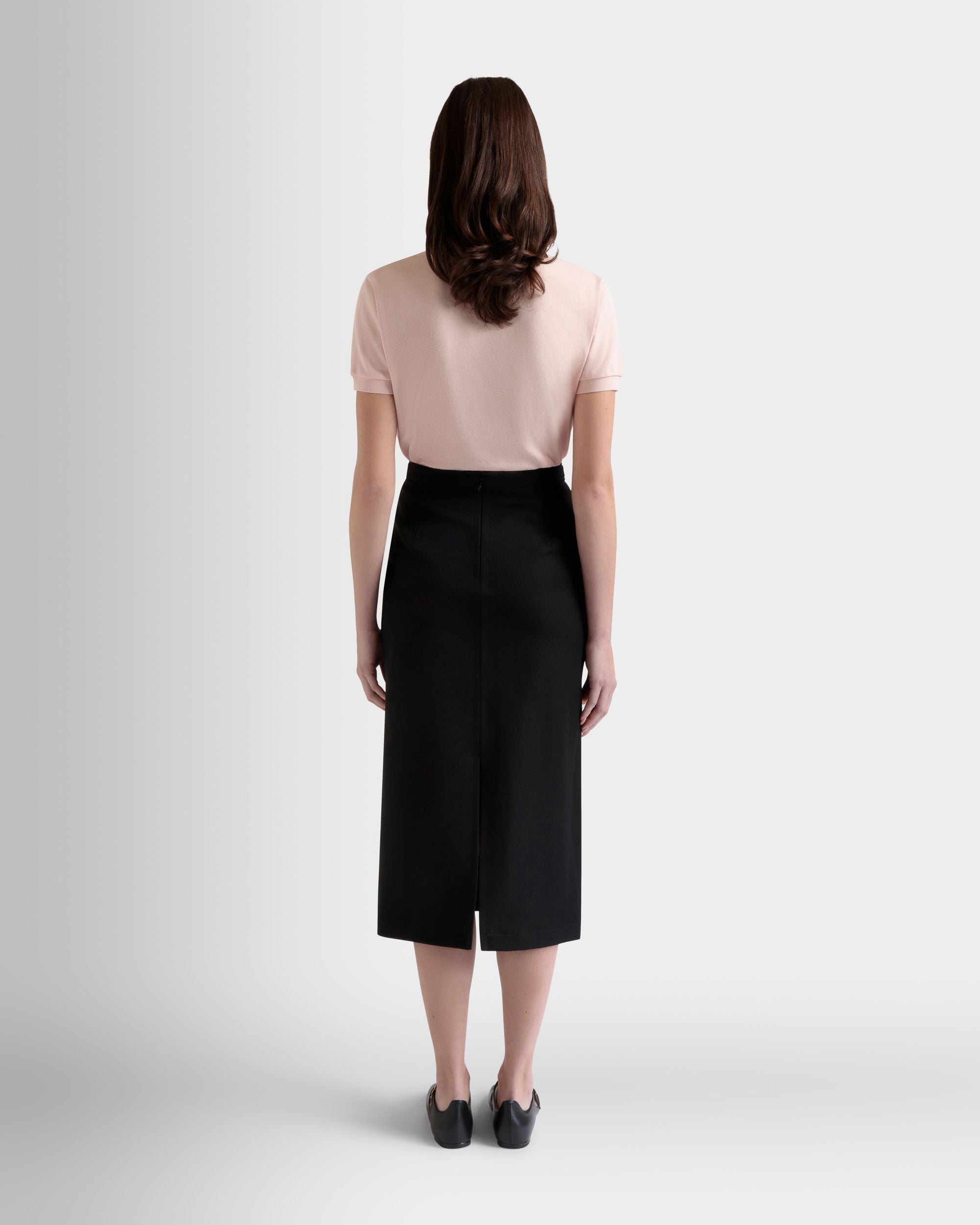 Midirock Aus Nylon-Gabardine In Schwarz - Damen - Bally - 03