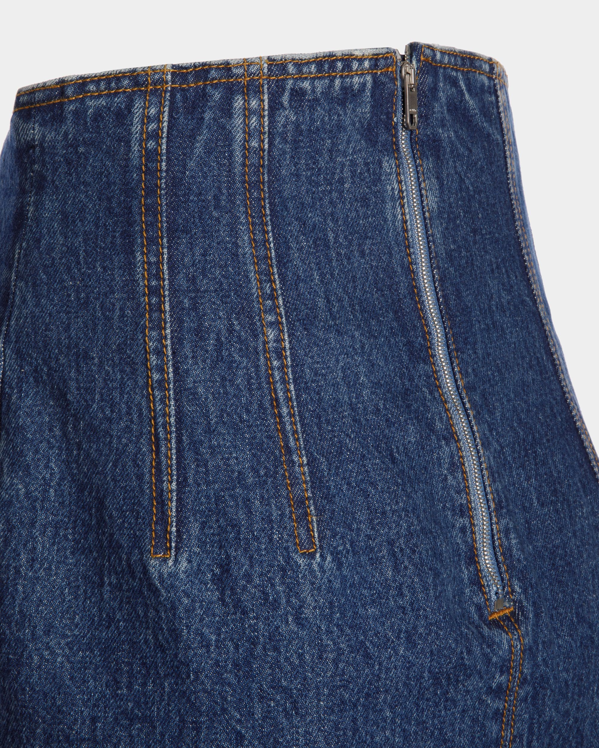 Langer Rock Aus Baumwolle In Medium Blue - Damen - Bally - 02