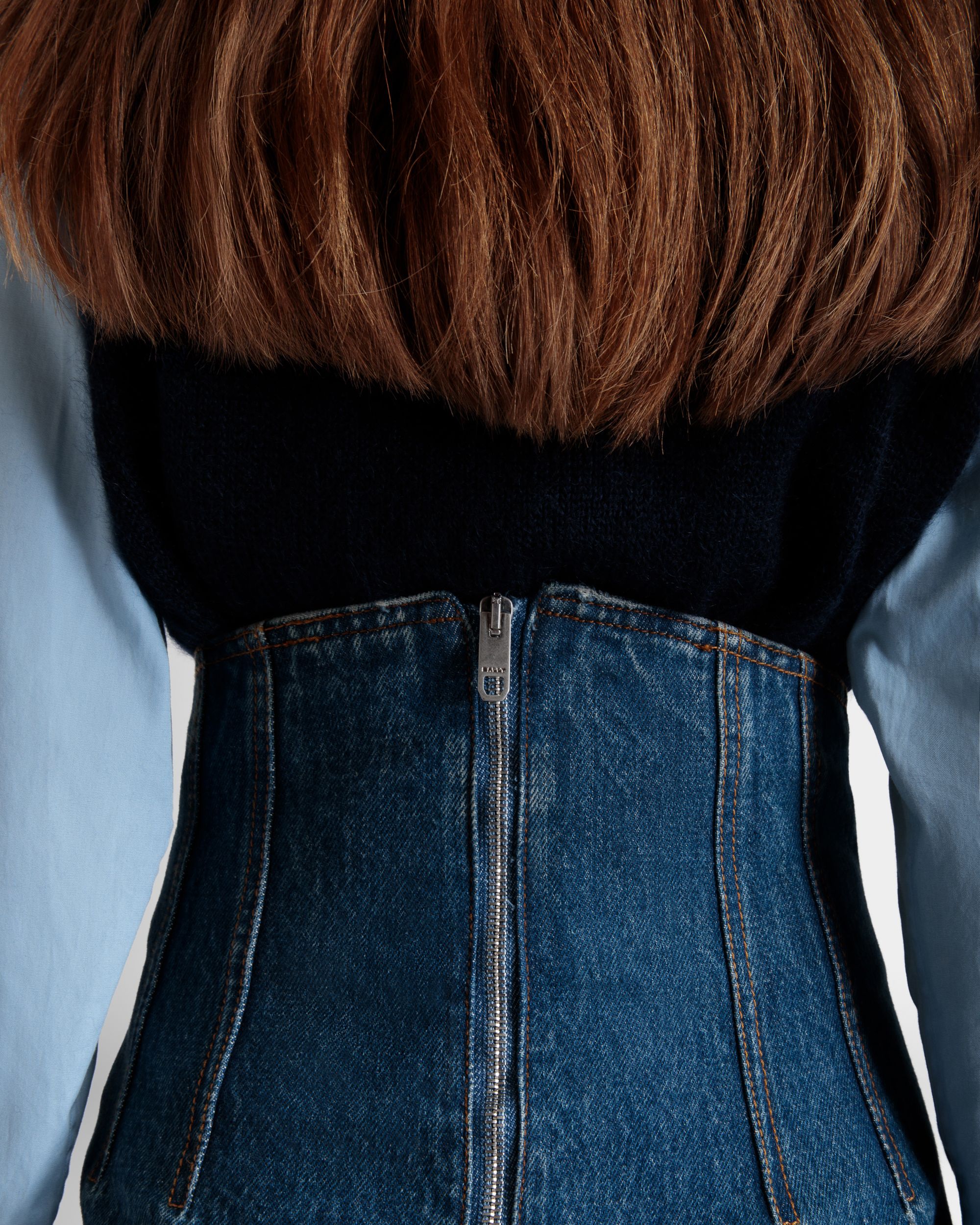 Langer Rock Aus Baumwolle In Medium Blue - Damen - Bally - 06