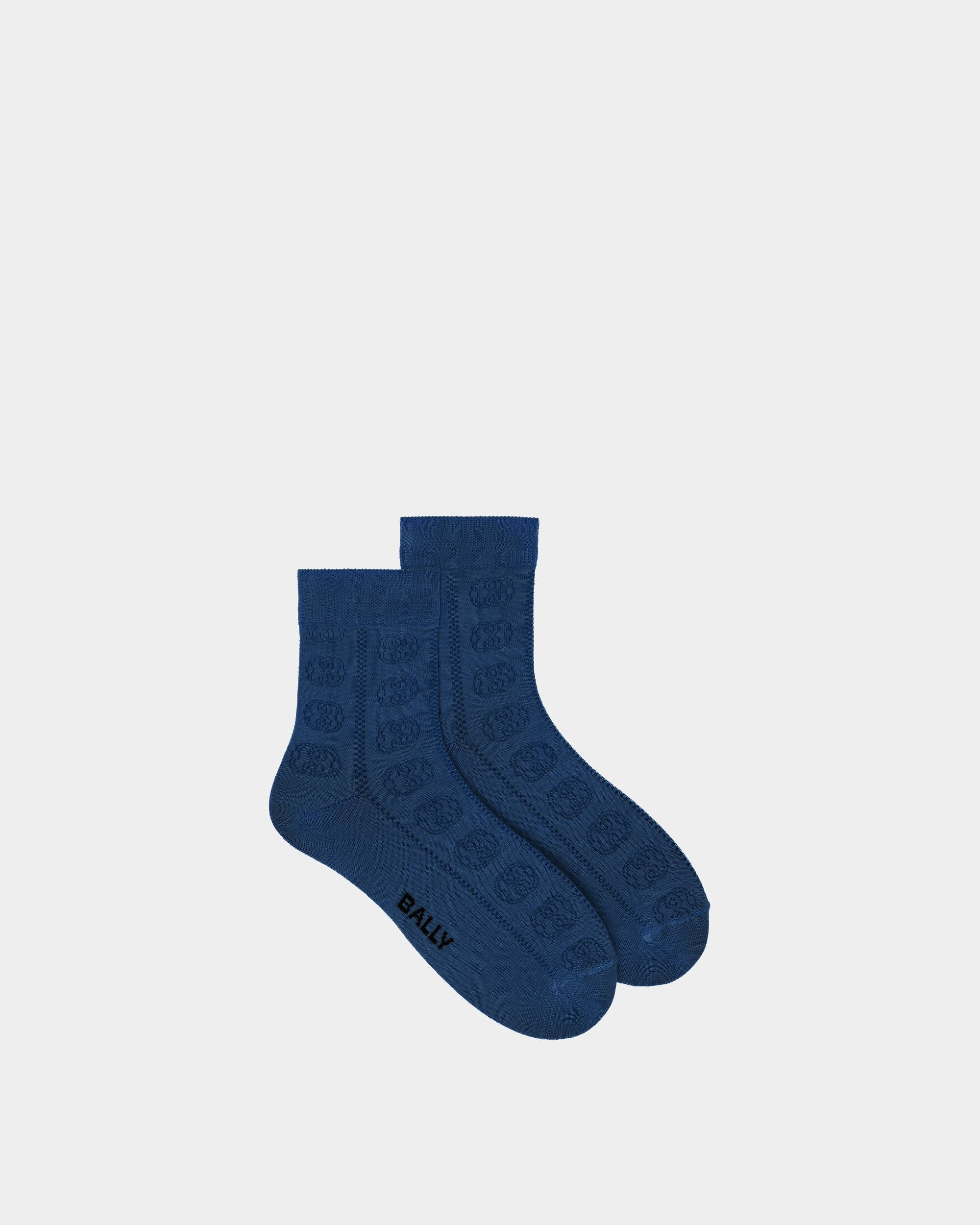 Socken Aus Baumwolle In Blau - Damen - Bally - 01