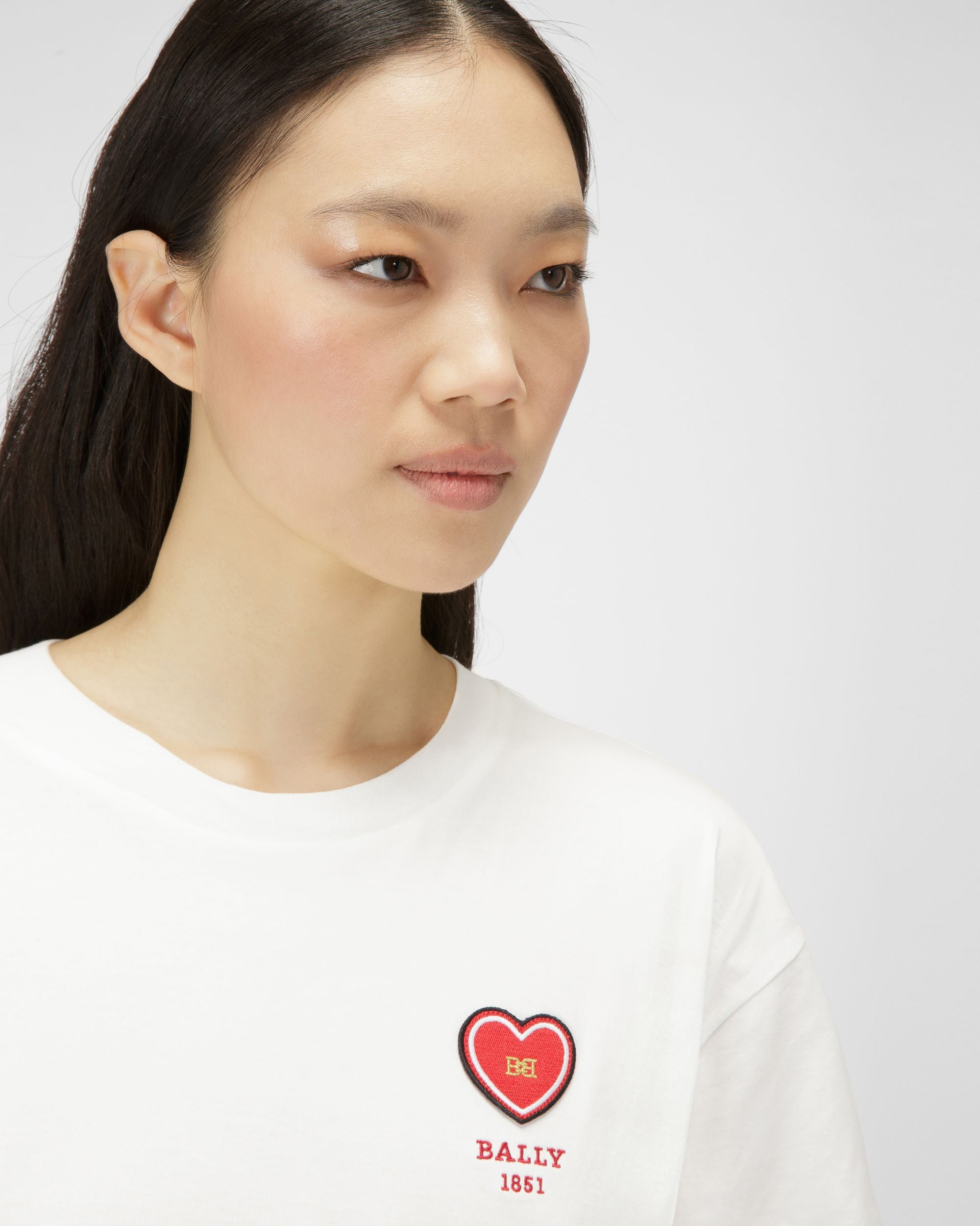 T-Shirt Mit Stickerei - Damen - Bally - 02