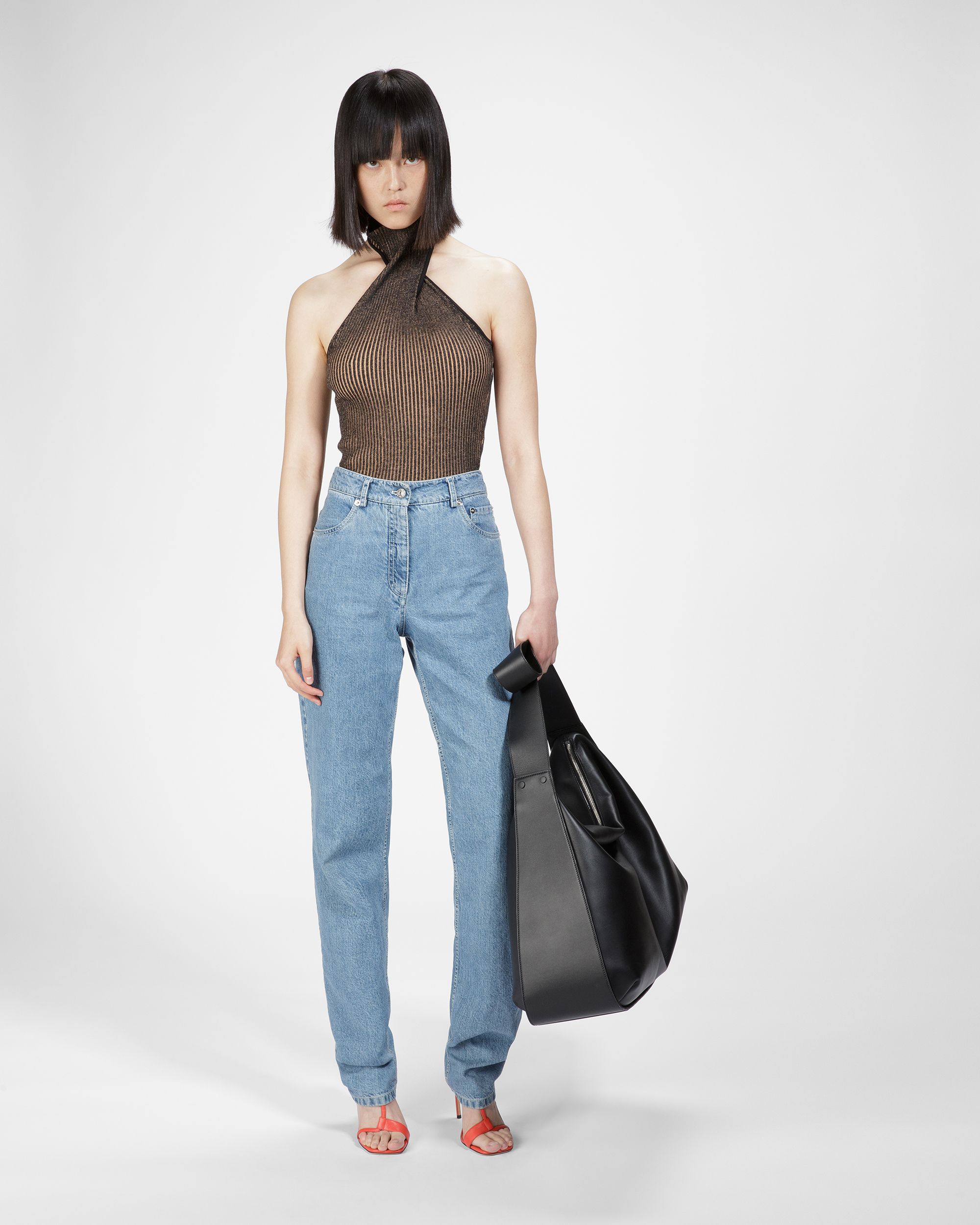 Baumwoll-Denim-Hose In Hellblau - Damen - Bally - 02