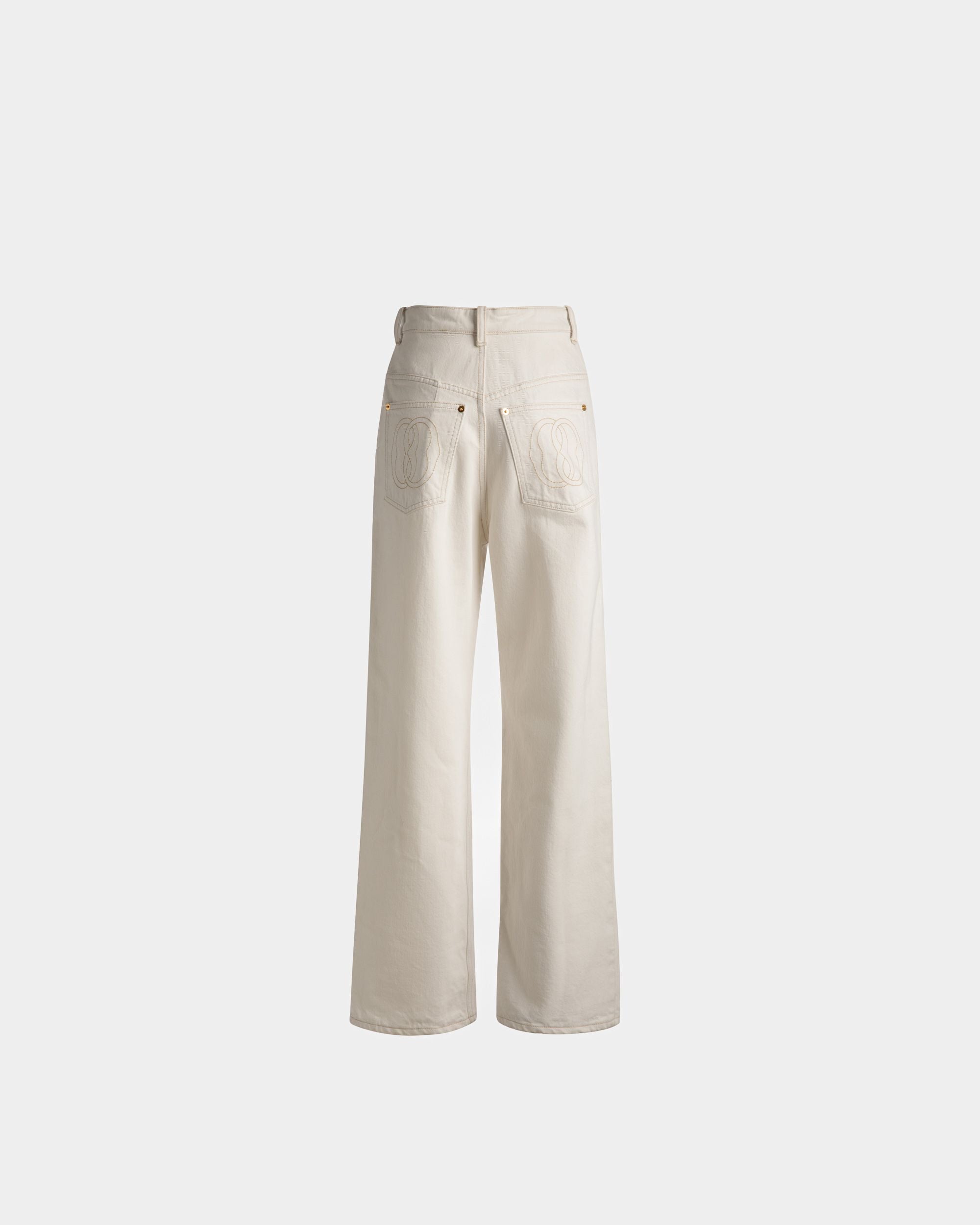Gebleichte Jeans Aus Elfenbeinfarbenem Denim - Damen - Bally - 07