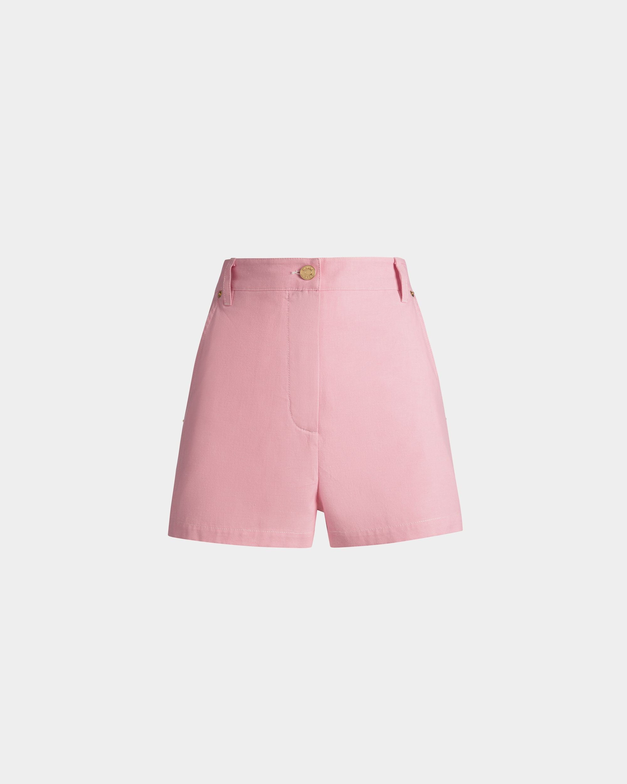 Shorts Aus Baumwoll-Denim In Rosa - Damen - Bally - 01