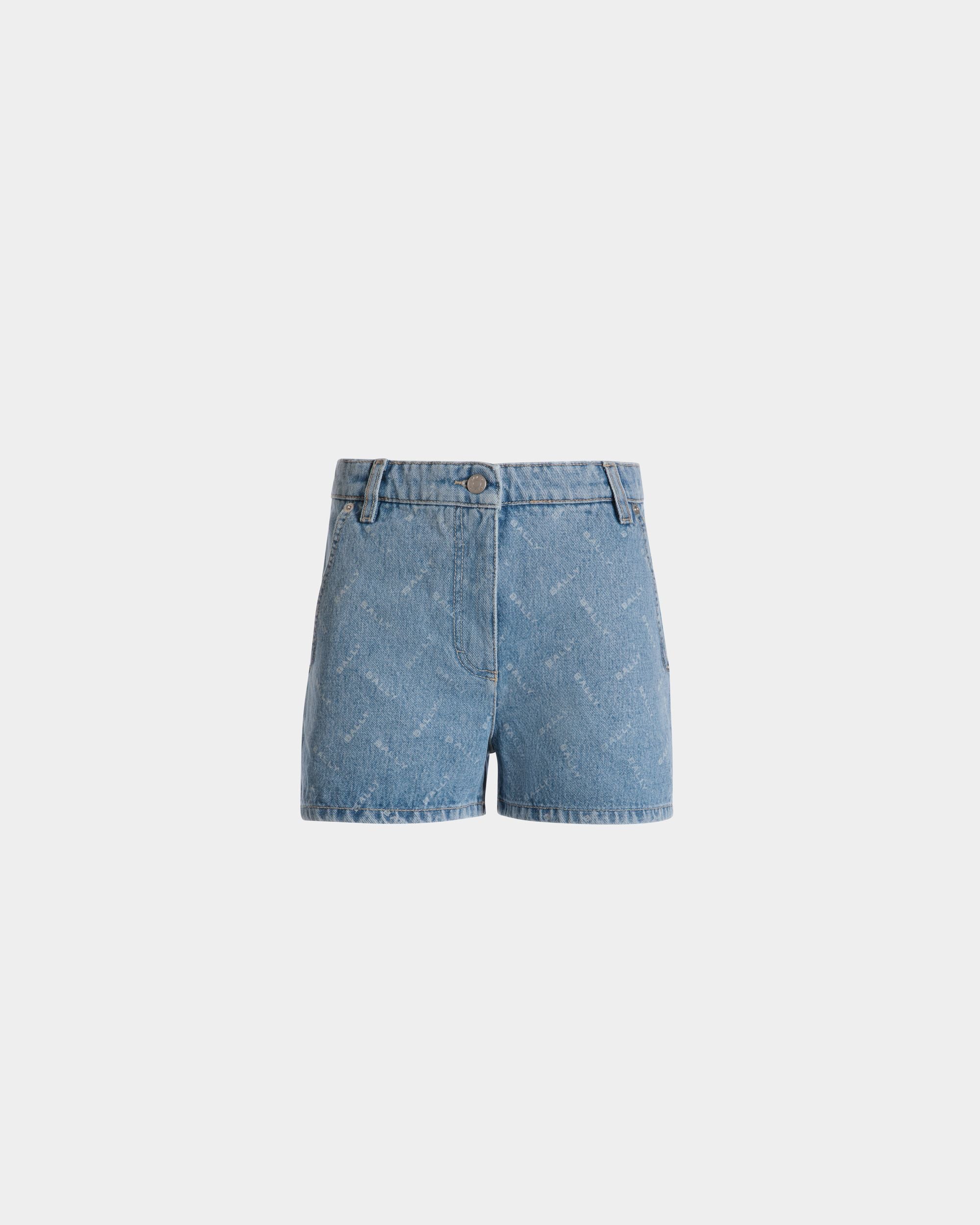 Jeansshorts Aus Baumwolle In Light Blue - Damen - Bally - 01