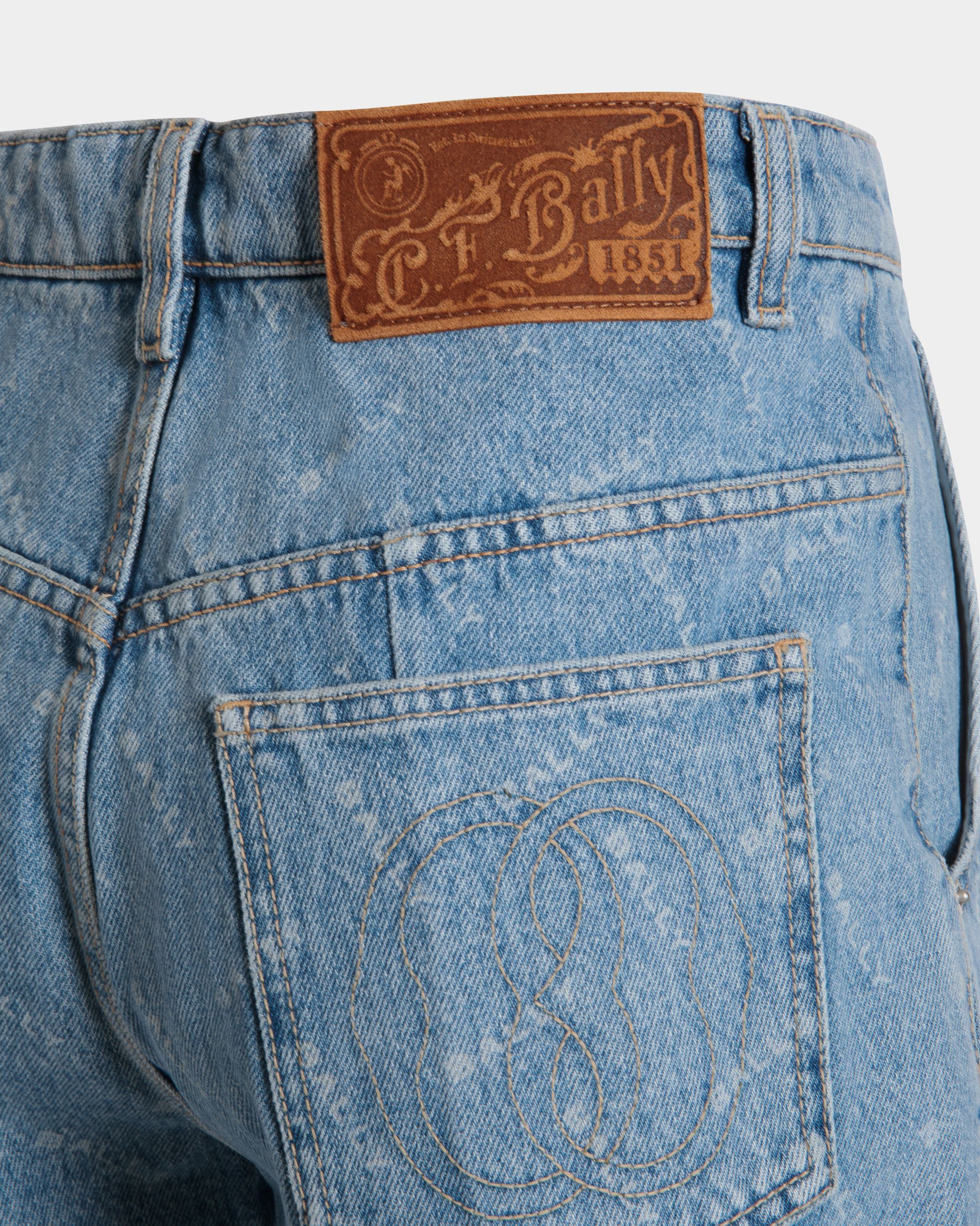 Jeansshorts Aus Baumwolle In Light Blue - Damen - Bally - 02