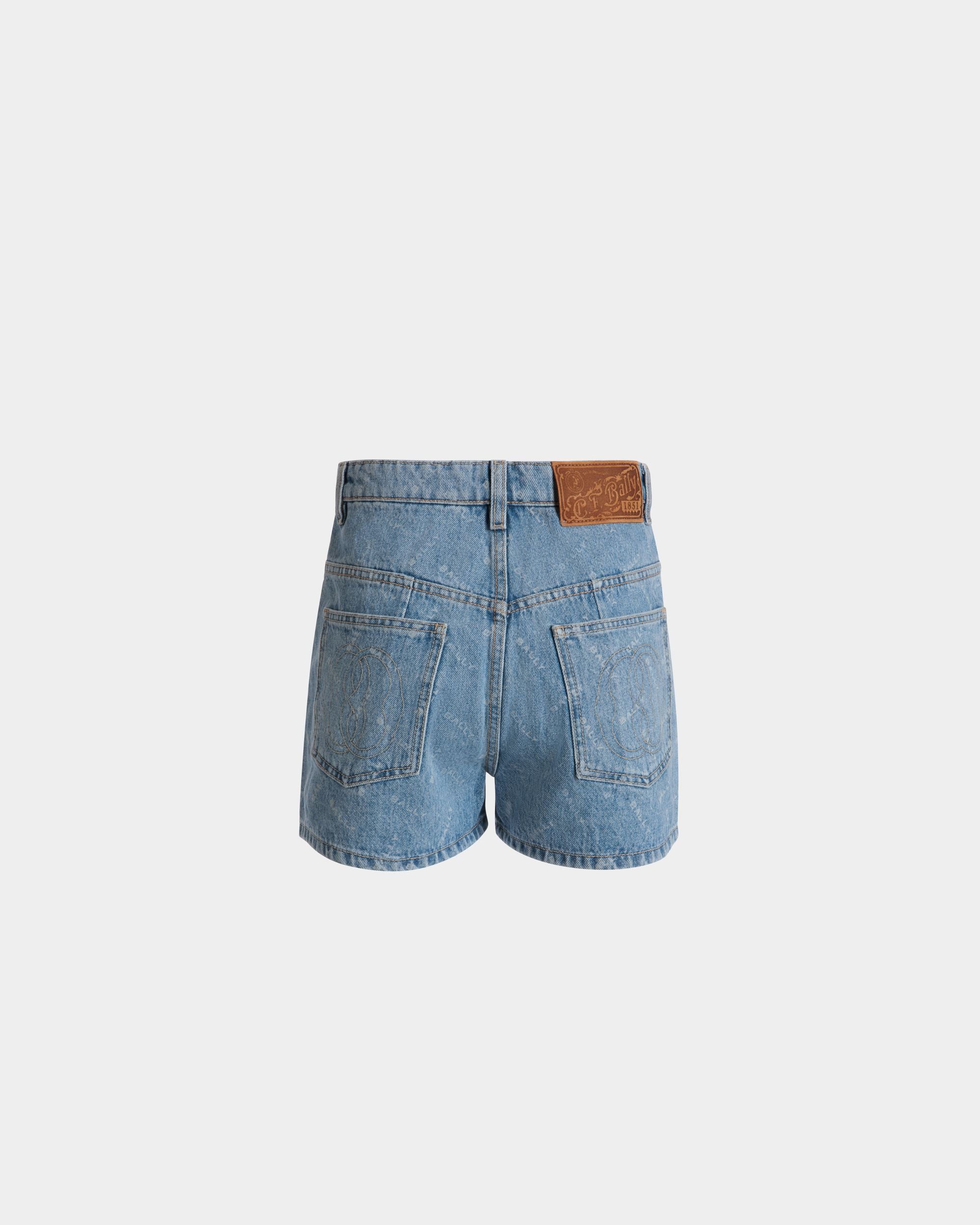Jeansshorts Aus Baumwolle In Light Blue - Damen - Bally - 03