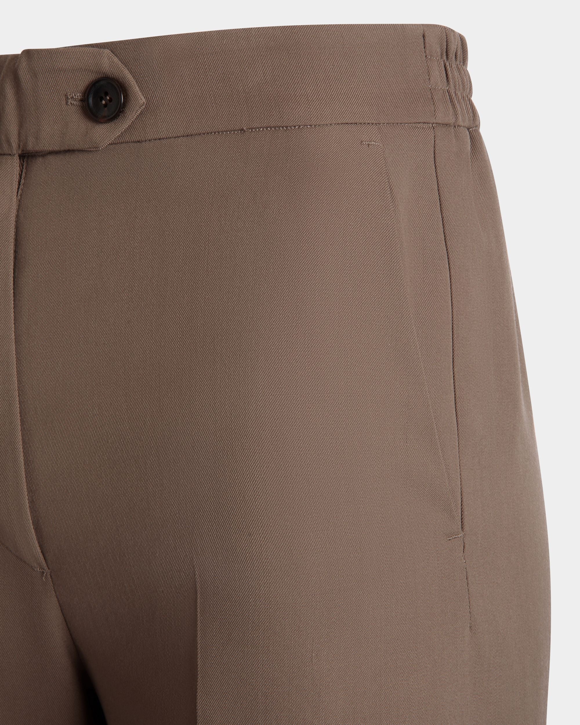 Hose Aus Wolle Und Synthetikstoff In Taupe - Damen - Bally - 02