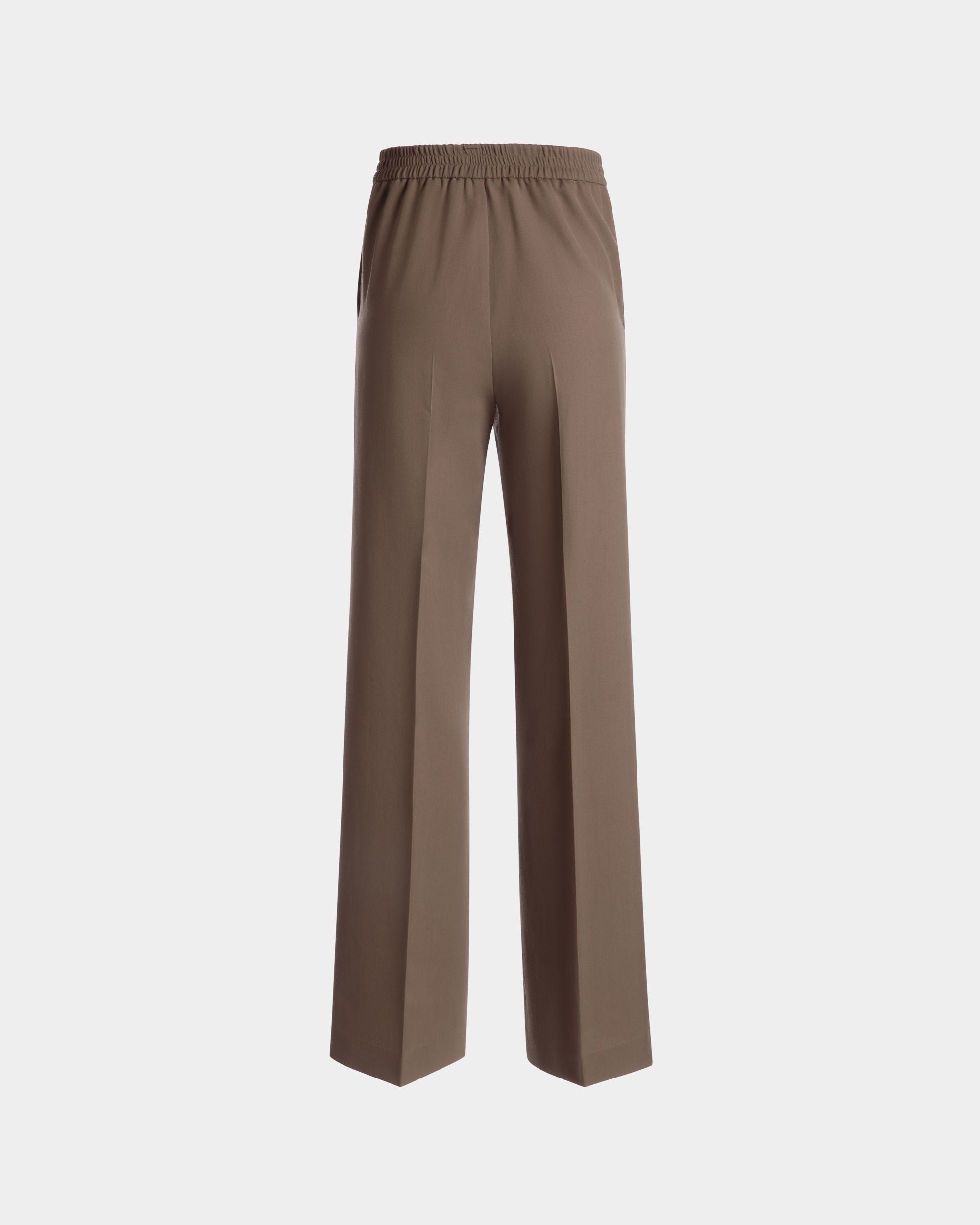 Hose Aus Wolle Und Synthetikstoff In Taupe - Damen - Bally - 03