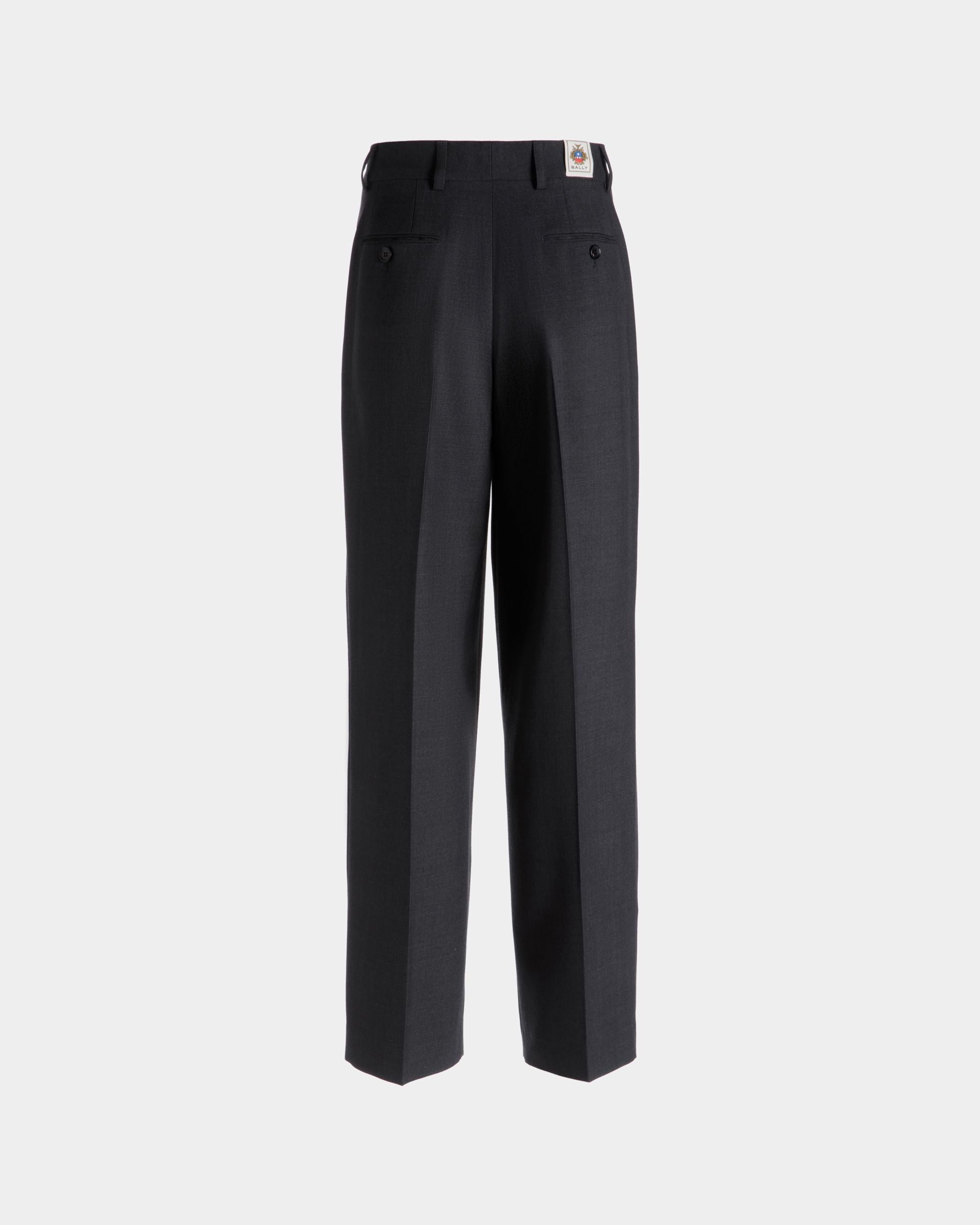 Tapered Hose Aus Wollmix In Dunkelgrau - Damen - Bally - 08