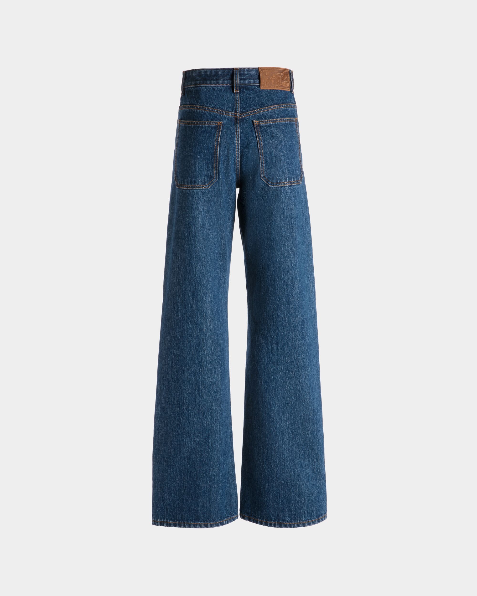 Jeanshose Mit Weitem Bein Aus Baumwolle In Medium Blue - Damen - Bally - 07