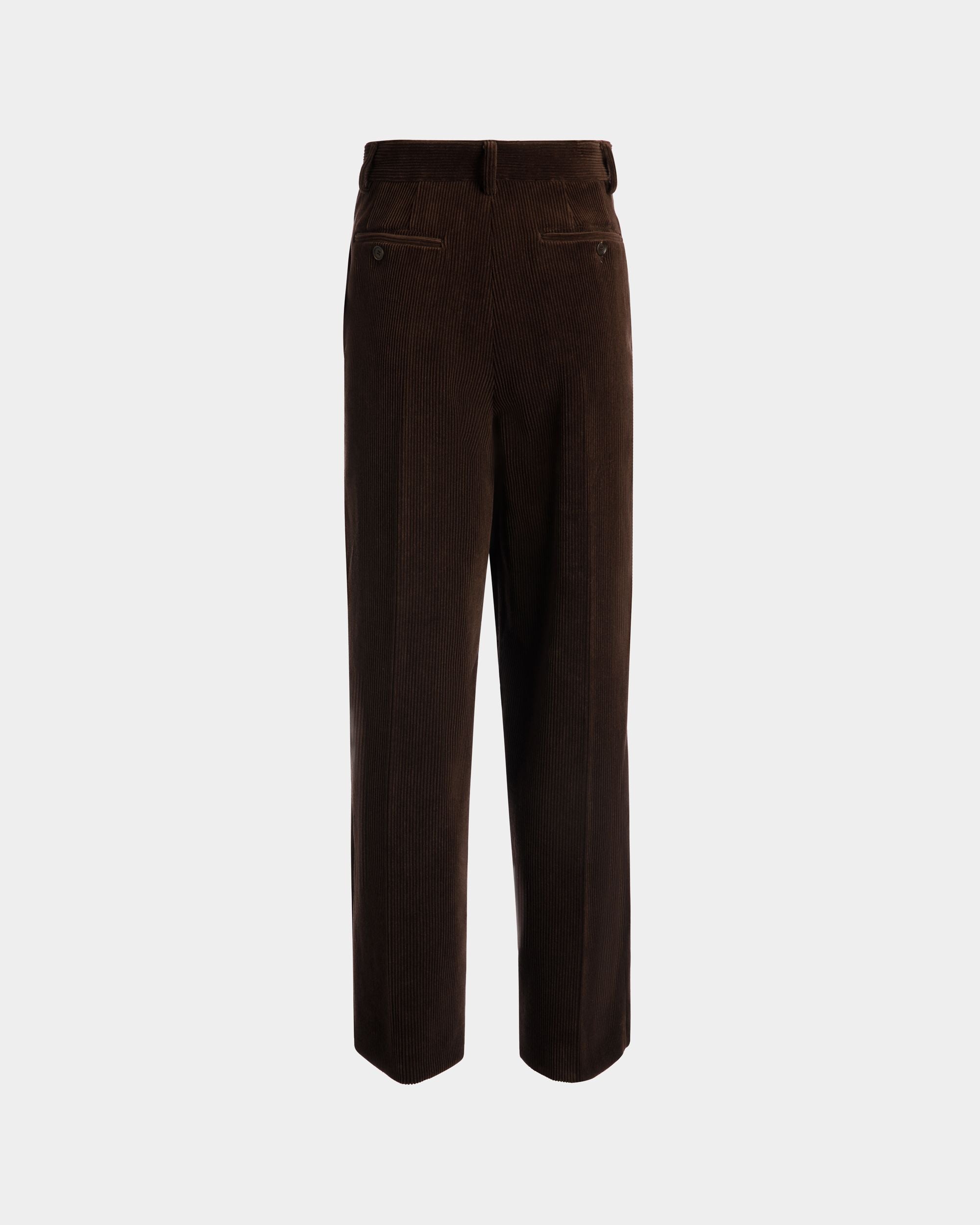 Winter Capsule Faltenhose Aus Baumwollcord In Ebenholzschwarz - Damen - Bally - 05