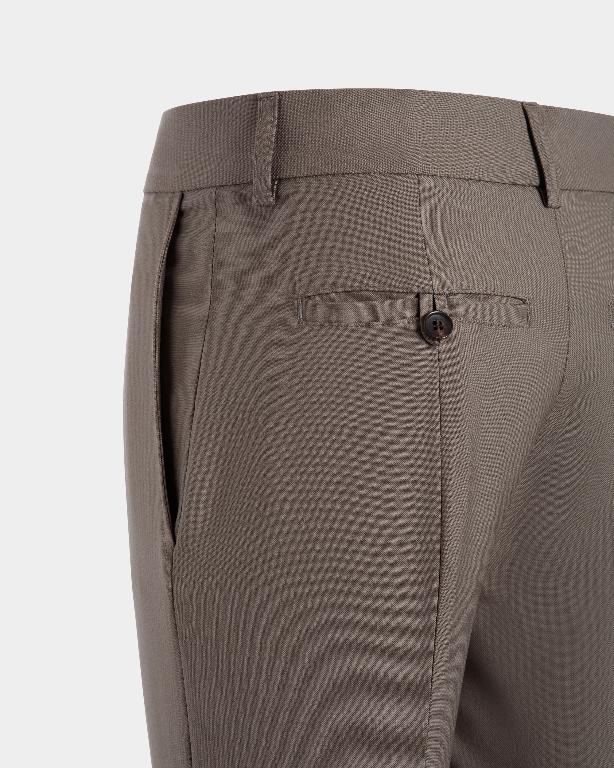 Trousers In Brown Wool - Damen - Bally - 02
